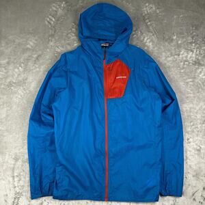 Patagonia Houdini Jacket Men XL Blue Windbreaker Full Zip Lightweight Outdoor